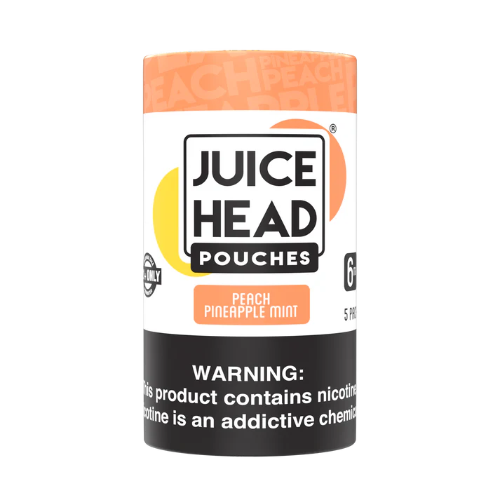 JUICE HEAD POUCHES - Peach Pineapple Mint - 5-Pack | Pouch Buzz